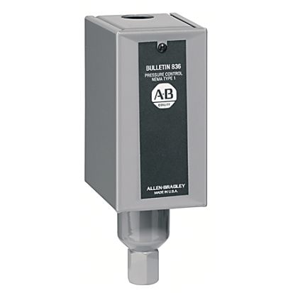 A-B Rockwell 836-C7A 836 Pressure Controls - General Industrial, Device Style C, External Copper Alloy Bellows, Type 1 Enclosure , No Modifications