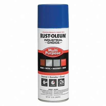 Rust-Oleum® 1626830 1600 System Multi-Purpose Enamel Spray Paint, 12 oz, Liquid, True Blue, 12 to 15 sq-ft/can