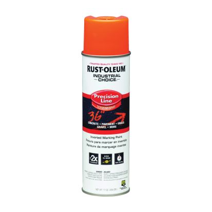 Rust-Oleum® 203027 M1600 System SB Precision Line Marking Paint, Fluorescent Orange