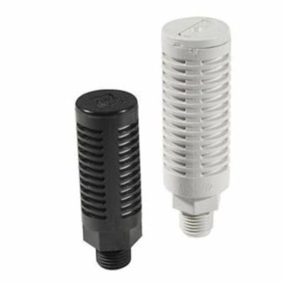 SMC AN10-C07 Pneumatic Silencer, 1/4 in Port, 1.0 mpa Pressure Rating, 41 to 140 deg F, 11 mm Dia x 36.5 mm L OAL