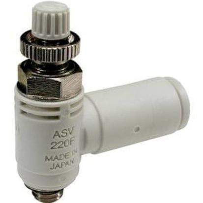 SMC ASV410F-N02-11S SPEED EXHAUST CONTROLLER 1/4 OLD: ASV410F-N02-11S-X201