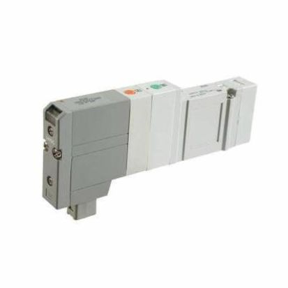 SMC SV1A00-5FUD SV1000 5-Port Solenoid Valve With Light/Surge Voltage Suppressor, 3/4 in Port, 0.15 to 0.7 MPa Pressure, 4 Positions