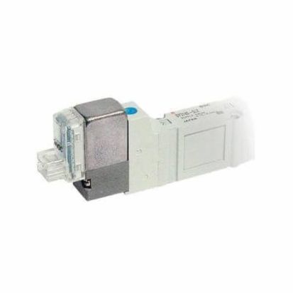 SMC SY5140-5DZ SY5000 5-Port Single Solenoid Valve With Connector, 1/4 in Port, 0.15 to 0.7 MPa Pressure, 4 Ways, 2 Positions