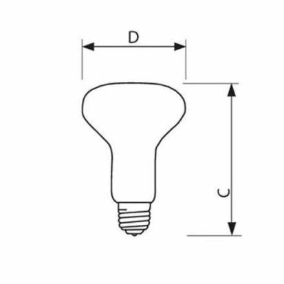 Signify PHILIPS 167536 Incandescent Reflector Lamp, 30 W, E26/24 Medium Incandescent Lamp, R63.5 Shape, 205 Lumens