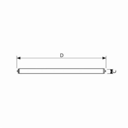 Signify PHILIPS ALTO® 423194 800 Energy Efficient Fluorescent Lamp, 75 W, 1-Pin FA8, 5000 Lumens, 89 CRI, 4100 K, 96 in L