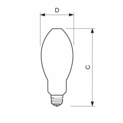 Signify PHILIPS MasterColor® 423707 Metal Halide Lamp, 70 W, E26 Medium Single Contact Ceramic Metal Halide Lamp, ED17P Shape, 6700 Lumens