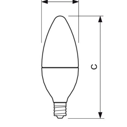 Signify PHILIPS 458695 Dimmable LED Decorative Lamp, 7 W, Candelabra E12 LED Lamp, B12 Shape, 500 Lumens