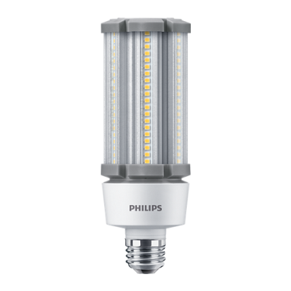 Signify PHILIPS 559682 27CC/LED/850/ND E26 G2 BB 6/1, 27 Watt, 100/277 Volt, E26 Base, Clear Corn Cob LED Light Bulb