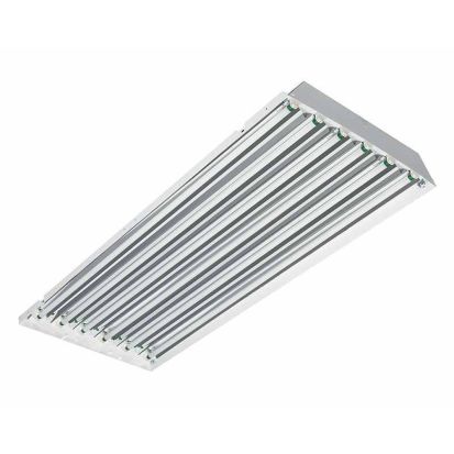 Signify Luminaires Day-Brite FBD632-UNV-1/42-EBH Rectangular High Bay Fixture, (6) F32T8 Fluorescent Lamp, 222 W Fixture, 108/305 VAC, White Polyester Powder Coated Housing