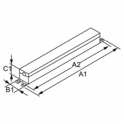 Signify Advance OPTANIUM IOP2S2895SCSD35M Electronic Fluorescent Ballast, T5 Lamp, 28 W Lamp, 120 to 277 VAC, Programmed/Rapid, 0.95 Ballast Factor