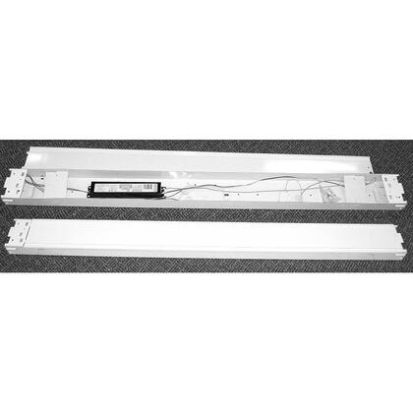 Signify Day-Brite T232-UNV-1/2-EB Standard Strip Light, (2) T8 Fluorescent Lamp, 64 W Fixture, 120 to 277 VAC, White Enamel Housing