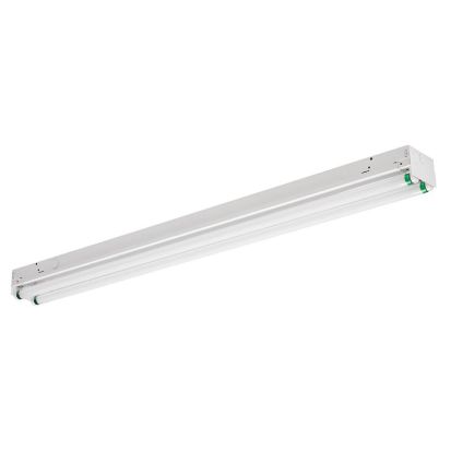 Signify Day-Brite TT232-UNV-1/4-EB Linear Strip Light, (2) T8 Fluorescent Lamp, 64 W Fixture, 120 to 277 VAC, White Enamel Housing