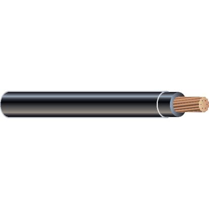 Southwire® SIMpull™ 20493362 Type THHC THWN-2 MTW AWM Building Wire, 600 VAC, (1) 6 AWG Stranded Copper Conductor, 20000 Ft Reel L, Black