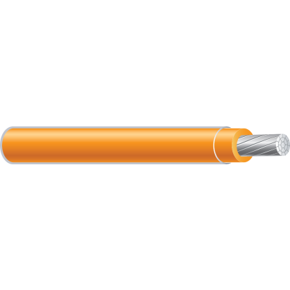Southwire® SIMpull™ 56185405 Type THHN/THWN-2 Building Wire, 600 VAC, 500 kcmil Stranded Aluminum Conductor, 2500 ft Reel L, Orange