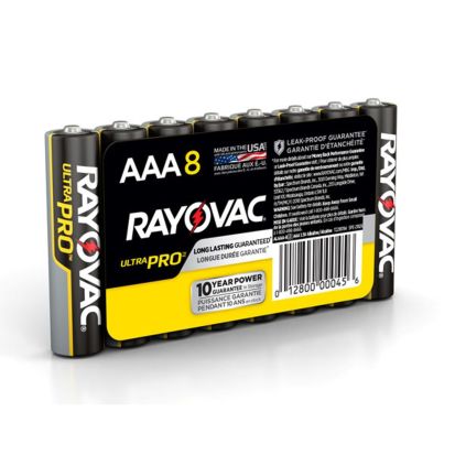 Spectrum Brands Rayovac® ALAAA-8J Ultra Pro™ Battery, Alkaline, 1.5 VDC V Nominal, AAA