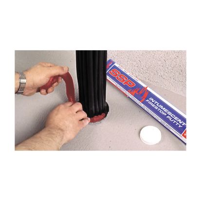 Specified Tech SpecSeal® SSP100 Intumescent Firestop Putty, Bar, Composition: Aluminum Trihydrate/Formaldehyde Polymer with Ammonia, Phenol, Red, -10 to 120 deg F