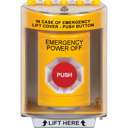 Safety Technology International SS2271PO-EN Stopper® Station Push Button with Protective Cover