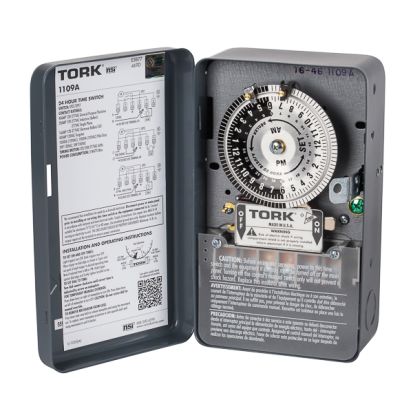 Nsi Tork® 1109A 120-277V DPST 40A 24HR Time Switch