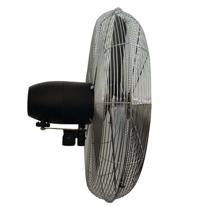 TPI CACU24WO 1-Phase Standard Oscillating Fan, 24 in Blade, 3200 cfm High, 3000 cfm Medium, 2800 cfm Low Flow Rate, 120 VAC, 1.45 /1.15 /1.1 A, Import