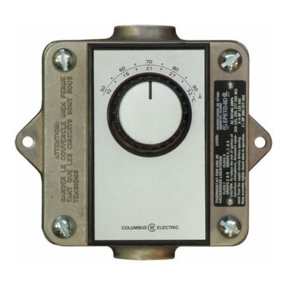 TPI EPETD8D EPET Remote Thermostat, 2-Pole Heat/Cool Thermostat, 50 to 90 deg F Control