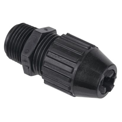 T&B® Black Beauty® 2674 Liquidtight Strain Relief Straight Cord Connector, 3/4 in Trade, 0.56 to 0.69 in Cable Openings, Nylon