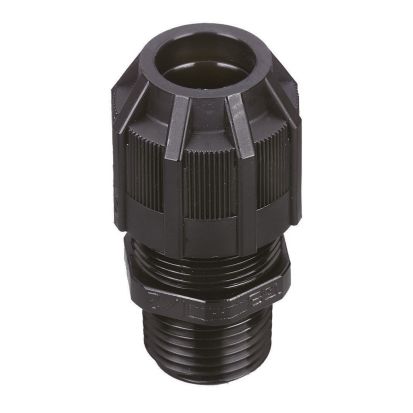 T&B® 2920NM Ranger® Liquidtight Strain Relief Straight Cord Connector, 1/2 in Trade, 1/8 to 3/8 in Cable Openings, Nylon 6.6/Polyamide