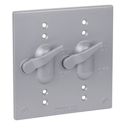 Thomas & Betts Red Dot® Dry-Tite™ 2CCT Weatherproof Receptacle Cover, Die Cast Aluminum