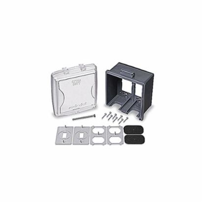 Thomas & Betts Red Dot® 2CKPM Extra Duty Non-Metallic Universal Weatherproof While-In-Use Cover, 6-5/8 in L x 5-9/16 in W x 2-7/8 in D