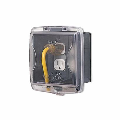 Thomas & Betts Red Dot® 2CKPM-G Extra Duty Non-Metallic Universal Weatherproof While-In-Use Cover, 6-5/8 in L x 5-9/16 in W x 2-7/8 in D