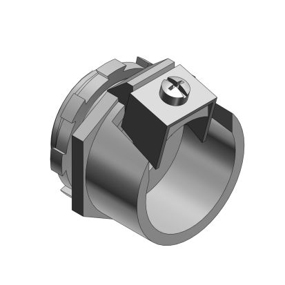 T&B® Tite-Bite® 302-TB Cable Connector, 1/8 in Trade, 1/2 in Knockout, 0.67 to 0.92 in Cable Openings, Steel, Electro-Plated Zinc