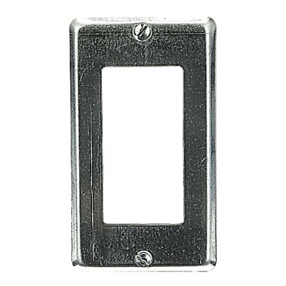 Thomas & Betts Steel City® 58-C-16 Utility Outlet Box Cover With Single GFI Receptacle, 4 in L x 2-1/8 in W, Steel