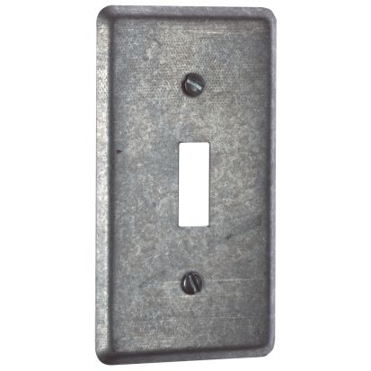 Thomas & Betts Steel City® 58-C-30 Utility Outlet Box Cover With Single Toggle Switch, 4 in L x 2-1/8 in W, Steel