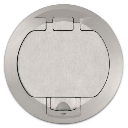 Thomas & Betts Steel City® 68-HP-FC-ALM Non-Metallic Floor Box Cover, 5-31/32 in Dia, 6 in D, Aluminum