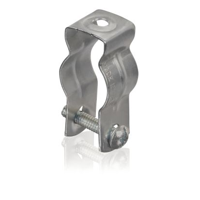 Thomas & Betts Steel City® 6H0-TB 6H-TB Conduit Hanger, 1/2 x 3/8 to 1/2 in, For Use With 1/2 to 4 in EMT, Rigid and Pipe Conduit, Steel, Electro-Galvanized