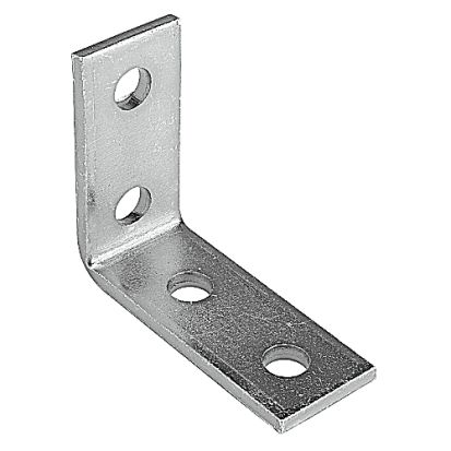 Thomas & Betts Superstrut® AB205 200 90 deg Angle Fitting, 4 Holes, 3-1/2 in L x 1-5/8 in W x 1/4 in THK, Steel