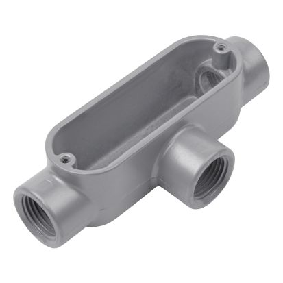Thomas & Betts Red Dot® AT-1 A Series Type T Conduit Body, 1/2 in Hub, 4.3 cu-in Capacity, Die Cast Aluminum