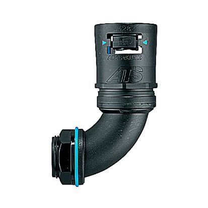 T&B® AF AT28/075/C90/BLB 28MM 90D ELBW 3/4NPTFTNG BLK/BLUE