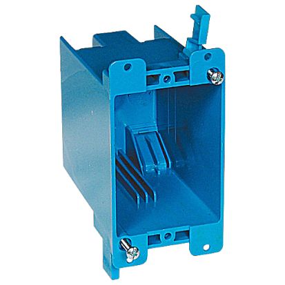 Thomas & Betts Carlon® B120R Old Work Outlet Box, PVC, 20 cu-in Capacity, 1 Gangs, 4-1/8 in L x 2-15/16 in W x 3-5/8 in D