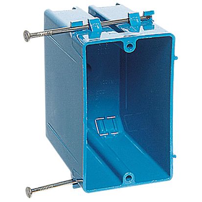 Thomas & Betts Carlon® B122A-UPC New Work Outlet Box, PVC, 22 cu-in Capacity, 1 Gangs, 3-3/4 in L x 2-1/4 in W x 3-1/2 in D