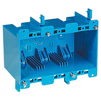 Thomas & Betts Carlon® B355R Non-Metallic Old Work Outlet Box, PVC, 55 cu-in Capacity, 3 Gangs