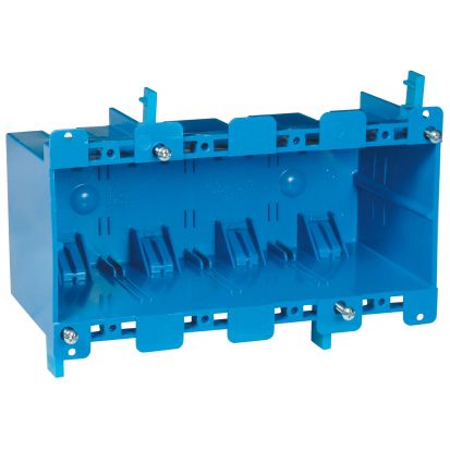 Thomas & Betts Carlon® B468R Non-Metallic Old Work Outlet Box, PVC, 71 cu-in Capacity, 4 Gangs