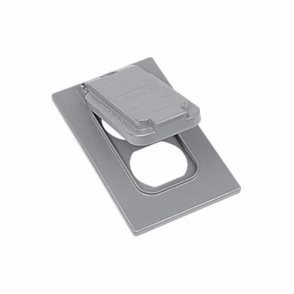 Thomas & Betts Red Dot® Dry-Tite® CCDV Weatherproof Receptacle Cover, 4-9/16 in L x 2-13/16 in W, Die Cast Aluminum