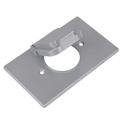 Thomas & Betts Red Dot® Dry-Tite® CCS Weatherproof Receptacle Cover, 1.485 in Dia, 4-9/16 in L x 2-13/16 in W, Die Cast Aluminum