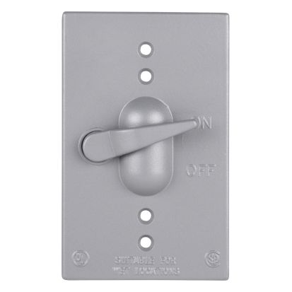 Thomas & Betts Red Dot® CCT Weatherproof Receptacle Cover, 4-9/16 in L x 2-13/16 in W, Die Cast Aluminum