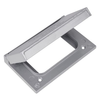 T&B® CFSH-G FS/FD Weatherproof Device Box Cover, 2-13/16 in L x 4-9/16 in W, Die Cast Aluminum