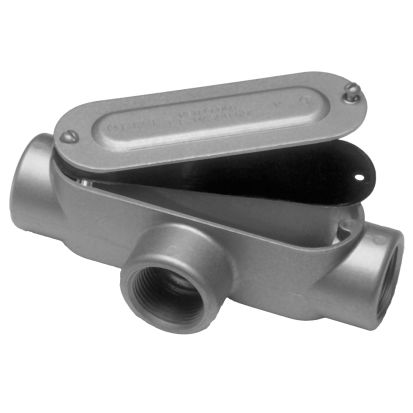 Thomas & Betts Red Dot® DAT-2-CG A Series Type T Conduit Body With Cover and Gasket, 3/4 in Hub, 7.3 cu-in Capacity, Die Cast Aluminum