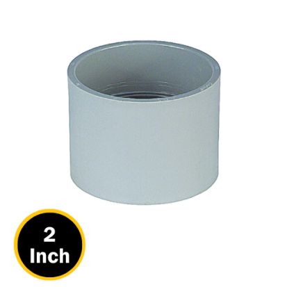 Thomas & Betts Carlon® E940J Non-Metallic Standard Conduit Coupling, 2 in, For Use With SCH 40 and SCH 80 Conduit, PVC