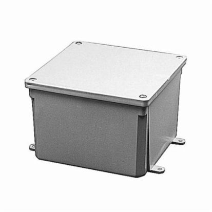 Thomas & Betts Carlon® E989PPJ Non-Metallic Rigid Molded Junction Box, 5 in H x 5 in W x 2 in D, Screw Cover, NEMA 4/4X/6P NEMA Rating, Polycarbonate