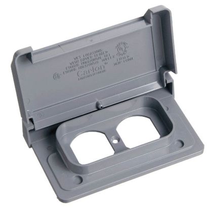 Thomas & Betts Carlon® E98DHGN-CAR Weatherproof T-Box Cover, 4.62 in L x 4.62 in W x 2 in D, Lexan®