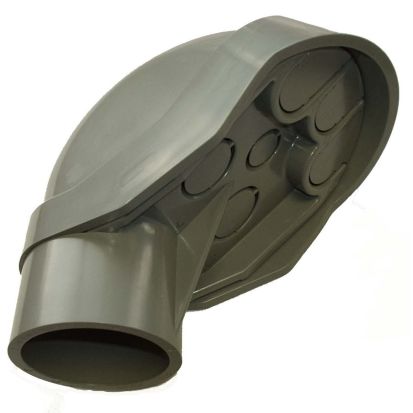 Thomas & Betts Carlon® E998J Non-Metallic Service Entrance Cap, 2 in, 0.78 in Hole, For Use With SCH 40 and SCH 80 Rigid Non-Metallic Conduit, PVC